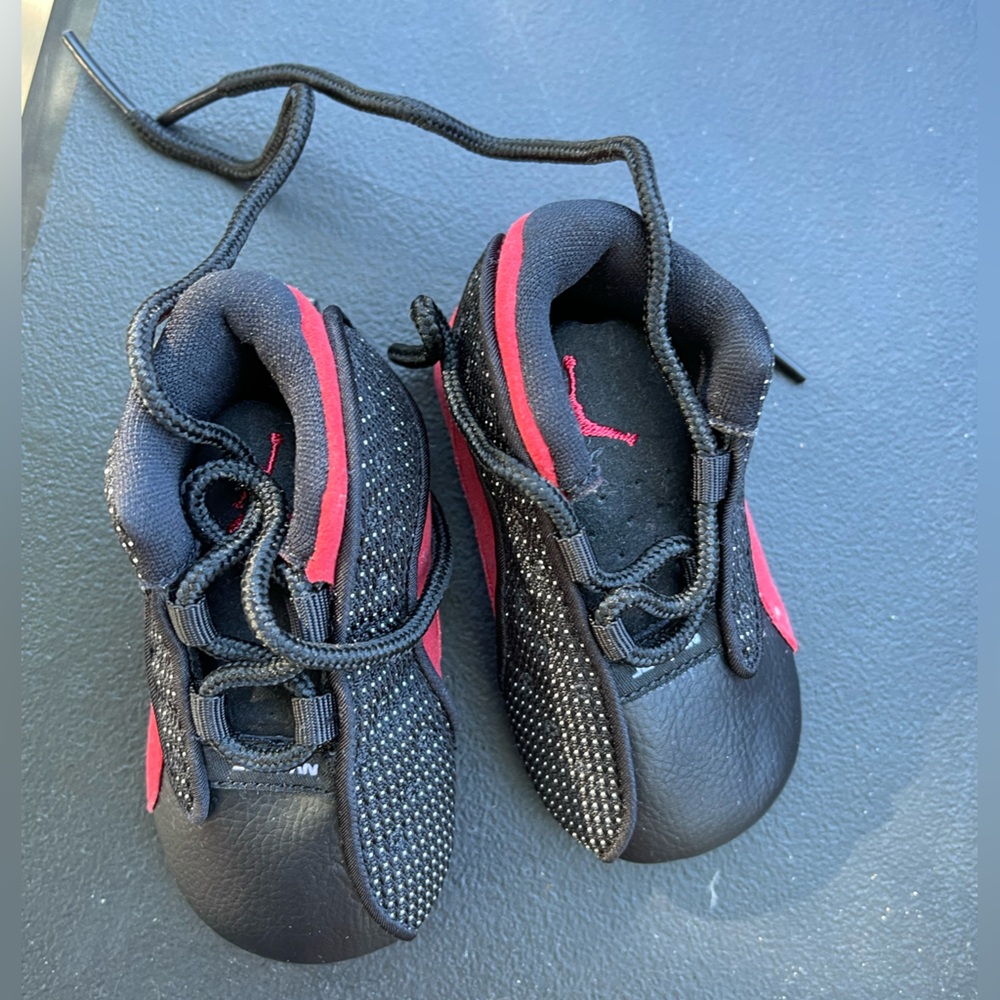 Baby Jordans Air Jordan 13 with matching hat